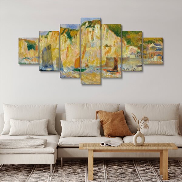 Obraz - Auguste Renoir, Sea and Cliffs, reprodukce (210x100 cm)