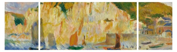 Obraz - Auguste Renoir, Sea and Cliffs, reprodukce (170x50 cm)