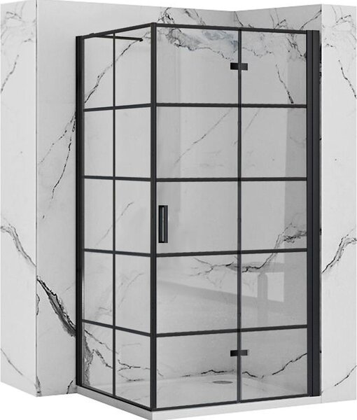 Sprchový Kout REA MOLIER BLACK 90X80