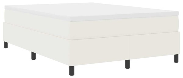 Rám platformy Krémová 140 x 190 cm Žebrovaná látka 3337409