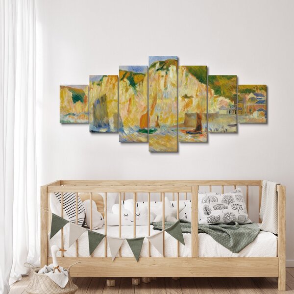 Obraz - Auguste Renoir, Sea and Cliffs, reprodukce (210x100 cm)