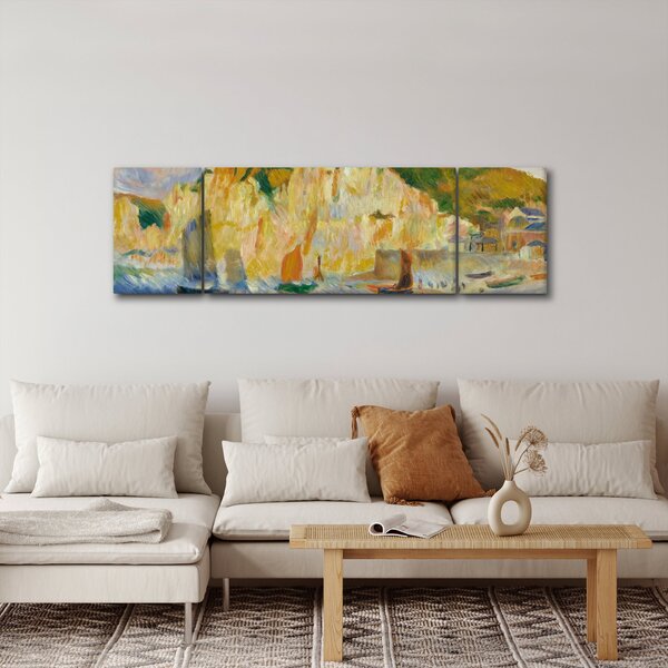 Obraz - Auguste Renoir, Sea and Cliffs, reprodukce (170x50 cm)
