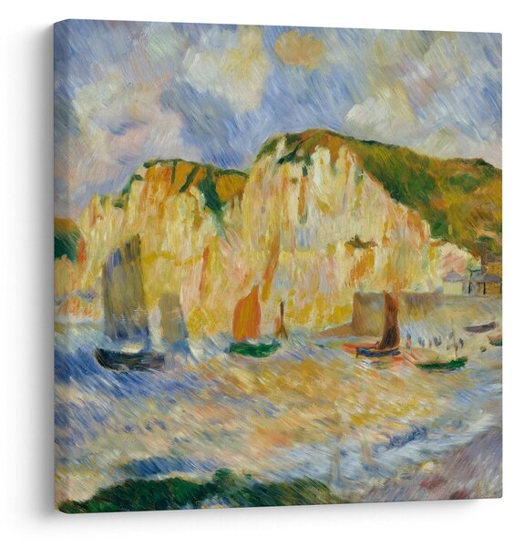 Obraz - Auguste Renoir, Sea and Cliffs, reprodukce (30x30 cm)