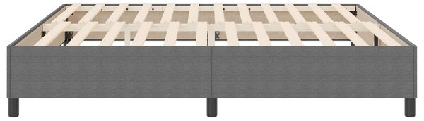 Rám platformy Světle šedá 200 x 200 cm Žebrovaná látka 3337427