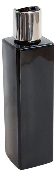Dávkovač na mýdlo 250 ml černý s černo-stříbrným DISC TOP LUNA