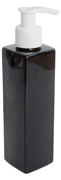 Dávkovač na mýdlo 250 ml černý s bílou pumpičkou LUNA