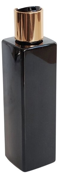 Dávkovač na mýdlo 250 ml černý s černo-zlatým DISC TOP LUNA