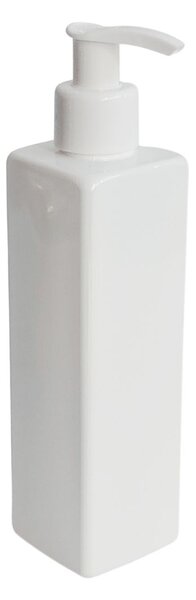 Dávkovač na mýdlo 250 ml bílý s bílou pumpičkou LUNA