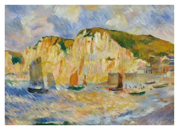 Obraz - Auguste Renoir, Sea and Cliffs, reprodukce (70x50 cm)