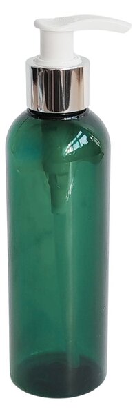 Dávkovač mýdla BEN 200 ml zelený s bílo-stříbrným dávkovačem