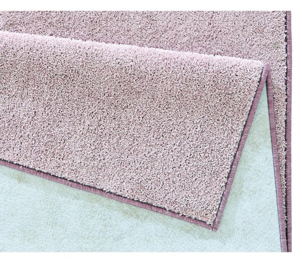 Růžový běhoun Hanse Home Pure, 80 x 400 cm