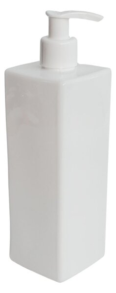 Dávkovač na mýdlo 500 ml bílý s bílou pumpičkou LUNA
