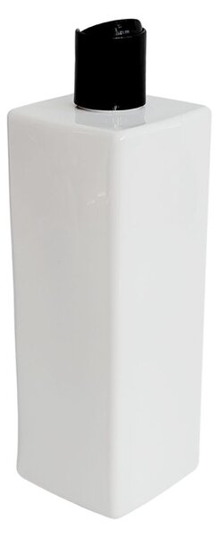 Dávkovač na mýdlo 500 ml bílý s černým DISC TOP LUNA