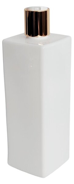 Dávkovač na mýdlo 500 ml bílý s bílo-zlatým DISC TOP LUNA