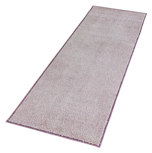 Růžový běhoun Hanse Home Pure, 80 x 400 cm