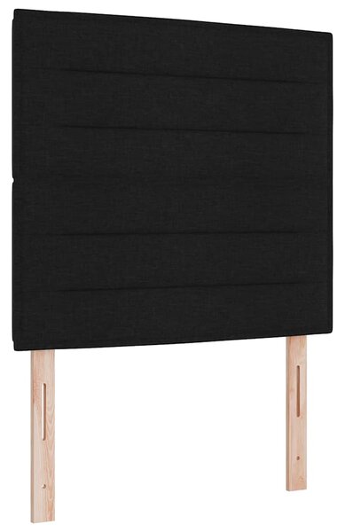 Rám postele s čelo Černá 80 x 200 cm textil 3344608
