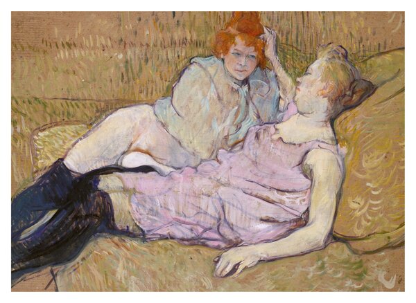 Obraz - Henri de Toulouse-Lautrec, The Sofa, reprodukce (70x50 cm)