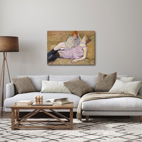 Obraz - Henri de Toulouse-Lautrec, The Sofa, reprodukce (70x50 cm)
