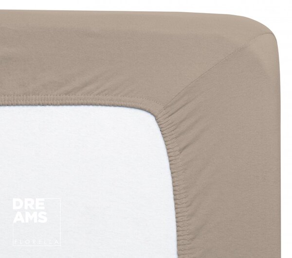 Florella Prostěradlo Organic Cotton Jersey Taupe - vada Zvolte jeden rozměr prostěradla: 90-100x200 cm