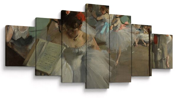 Obraz - Edgar Degas, The Dance Class, reprodukce (210x100 cm)