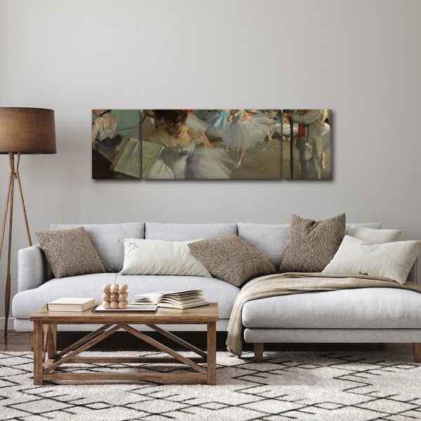 Obraz - Edgar Degas, The Dance Class, reprodukce (170x50 cm)