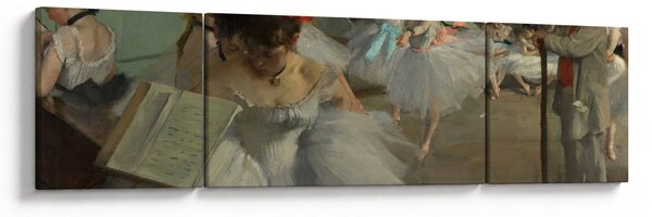 Obraz - Edgar Degas, The Dance Class, reprodukce (170x50 cm)