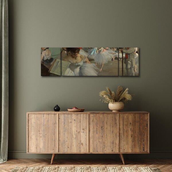 Obraz - Edgar Degas, The Dance Class, reprodukce (170x50 cm)