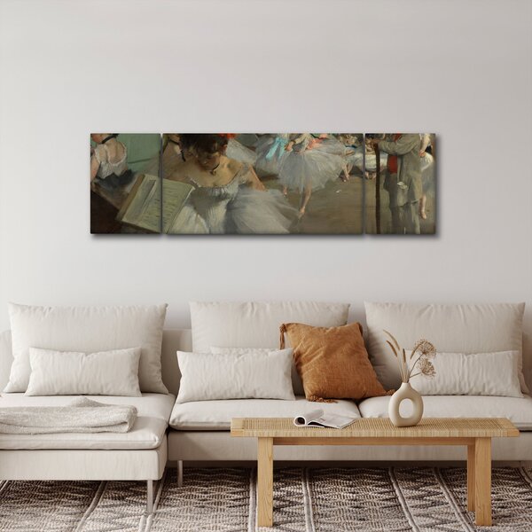 Obraz - Edgar Degas, The Dance Class, reprodukce (170x50 cm)