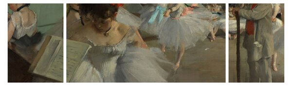 Obraz - Edgar Degas, The Dance Class, reprodukce (170x50 cm)
