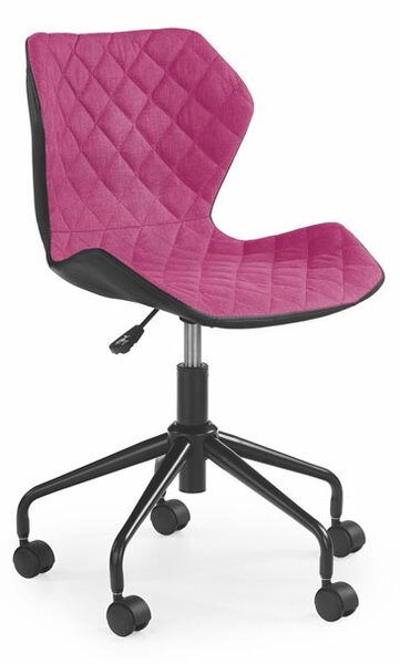 HALMAR MATRIX dětská židle černá/růžová (1058)