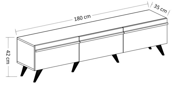 TV stolek/skříňka Amsty. Akce -25%