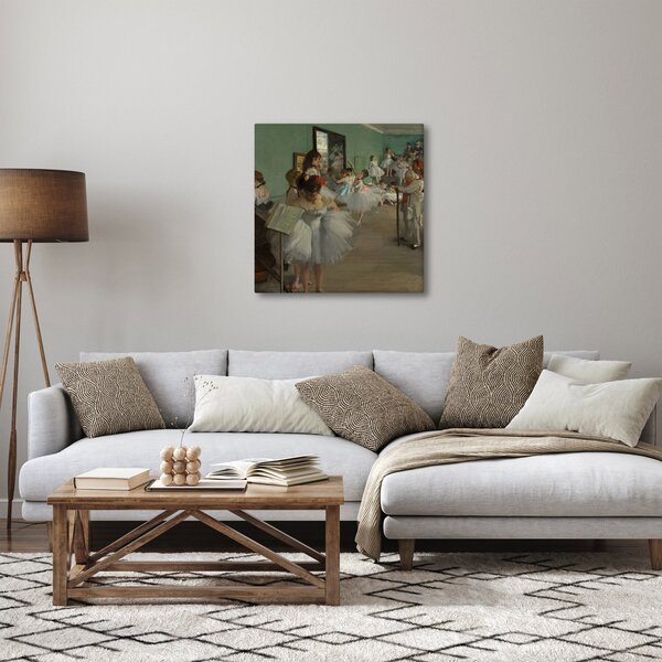 Obraz - Edgar Degas, The Dance Class, reprodukce (30x30 cm)