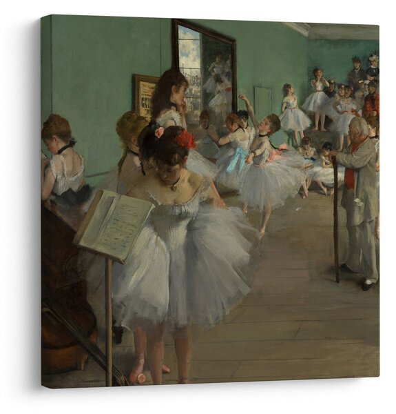 Obraz - Edgar Degas, The Dance Class, reprodukce (30x30 cm)