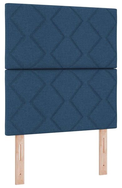 Postel s boxspringem s polštářem Modrá 200 x 80 cm textil 3341678