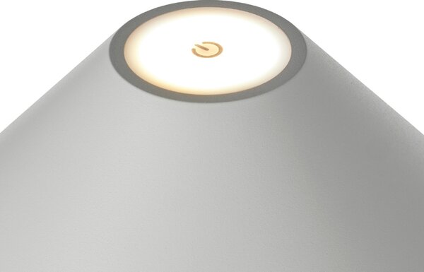 Halo Design Plastová nabíjecí stolní LED lampa Hygge 19,5 cm