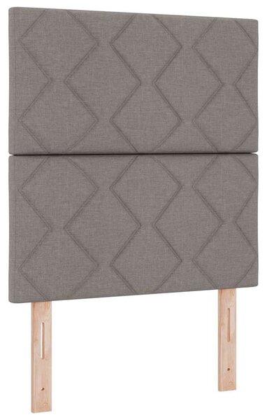 Postel s boxspringem s čelo Taupe 80 x 200 cm textil 3344104