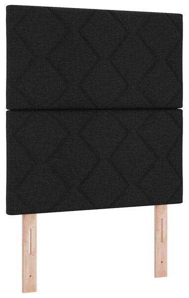 Rám postele s čelo Černá 80 x 200 cm textil 3344762