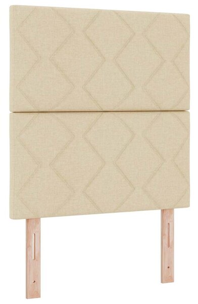 Postel s boxspringem s polštářem Krémová 200 x 80 cm textil 3341677