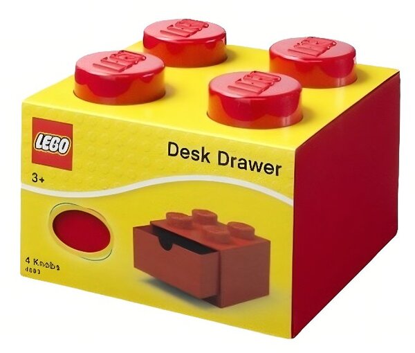Červený úložný box LEGO® Storage 15,8 x 15,8 cm