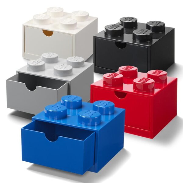 Červený úložný box LEGO® Storage 15,8 x 15,8 cm