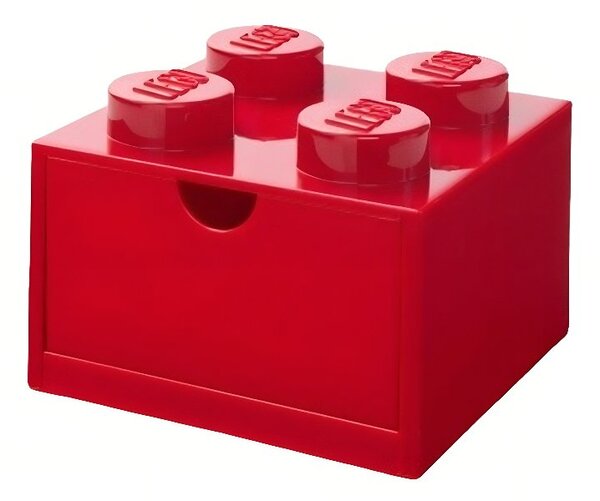 Červený úložný box LEGO® Storage 15,8 x 15,8 cm