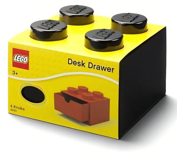Černý úložný box LEGO® Storage 15,8 x 15,8 cm