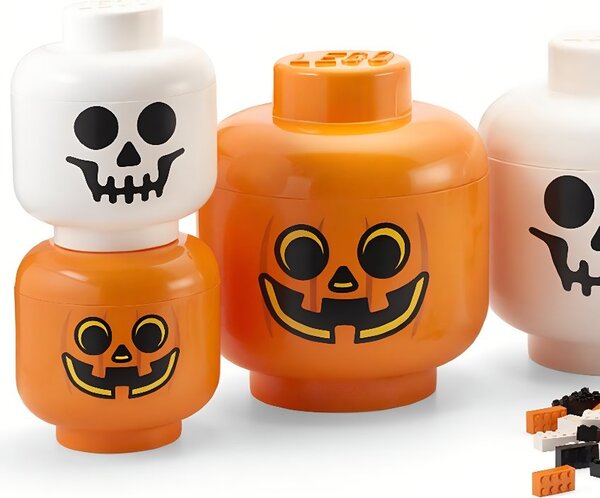 Oranžový úložný box ve tvaru dýně LEGO® Pumpkin 27 cm