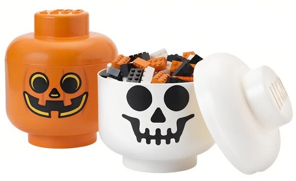 Oranžový úložný box ve tvaru dýně LEGO® Pumpkin 18,5 cm