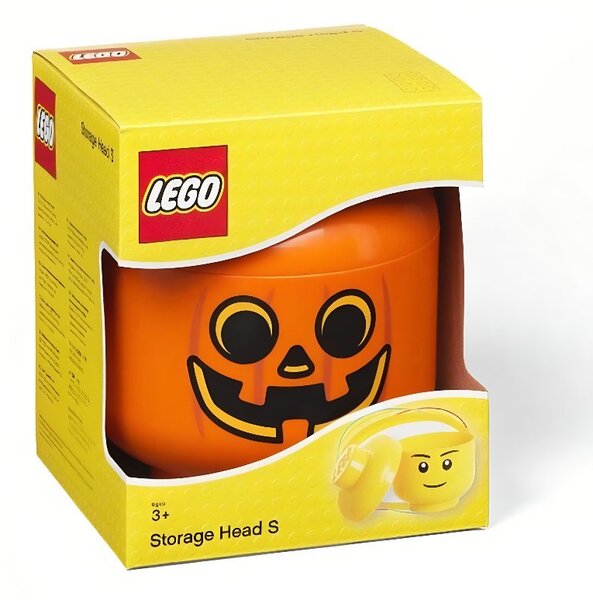 Oranžový úložný box ve tvaru dýně LEGO® Pumpkin 18,5 cm