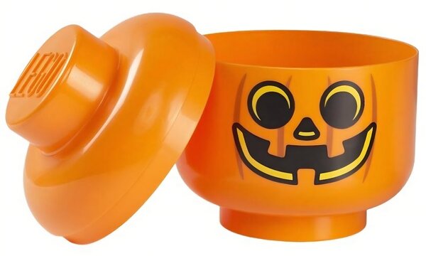 Oranžový úložný box ve tvaru dýně LEGO® Pumpkin 27 cm