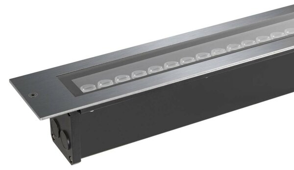 BIG WHITE SLV DASAR 600 svítidlo pro vestavbu do země, 18 W, 3000 K, IP65/IP67, čtvercové, nerezová ocel 1007195