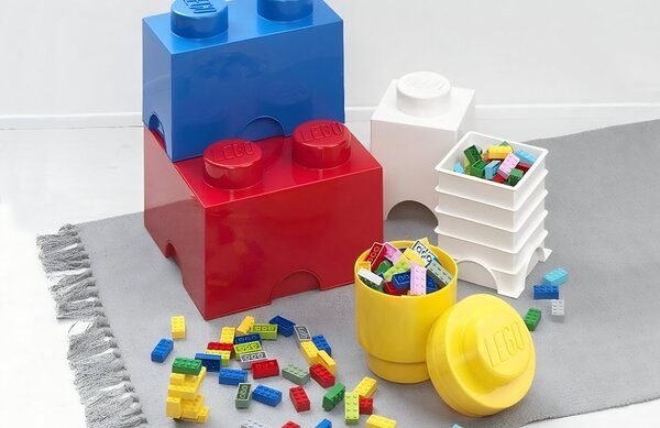 Červený úložný box LEGO® Smart 25 x 25 cm