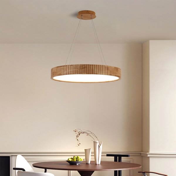 Brilagi - LED Lustr na lanku FALCON WOOD MODERN LED/40W/230V pr. 60 cm dřevo