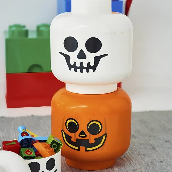 Oranžový úložný box ve tvaru dýně LEGO® Pumpkin 27 cm